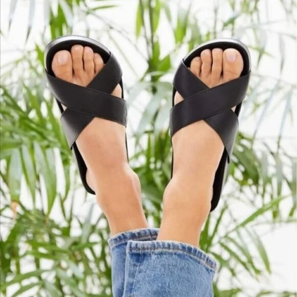 Birdies Robin Slide Sandal Black Women's Size 6 - Picture 1 of 7